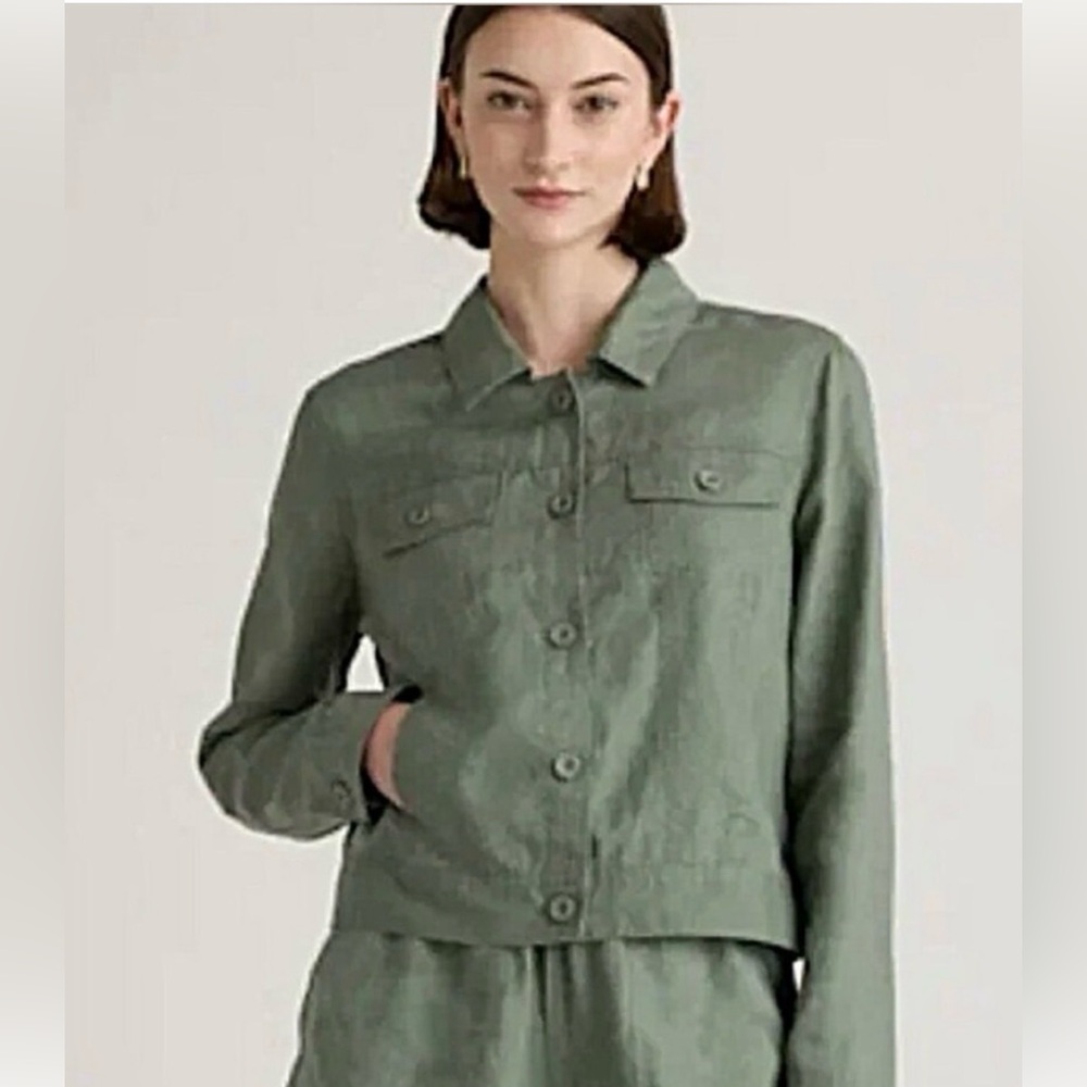 Quince 100% European Linen Jacket XL Like New